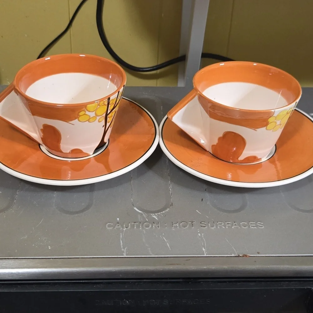 Colorful Geometric Art Deco Tea Set - Picture 8 of 8